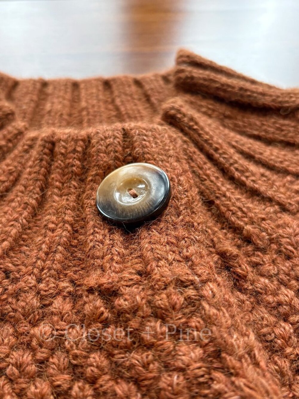 Doen‎ Skye Cardigan Sweater in Cinnamon Brown Size XS Small Alpaca Wool Blend - Picture 7 of 17